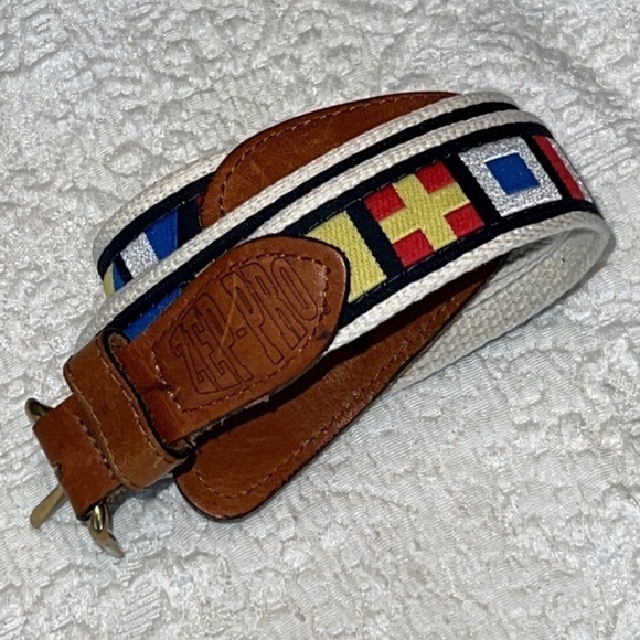 ZEP-PRO Men’s Nautical Flag Belt, Size 44 - Picture 2 of 5